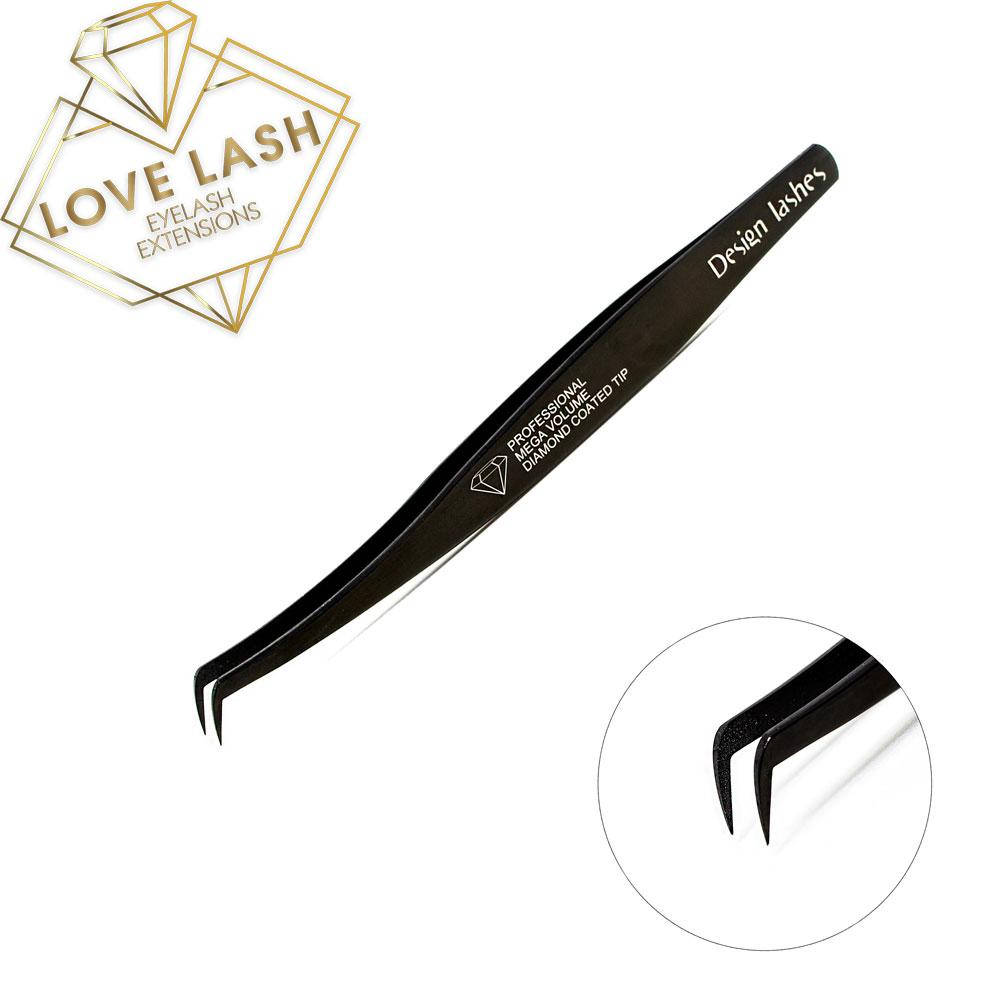 

Пинцет Design Lashes Twin Diamond (черный)