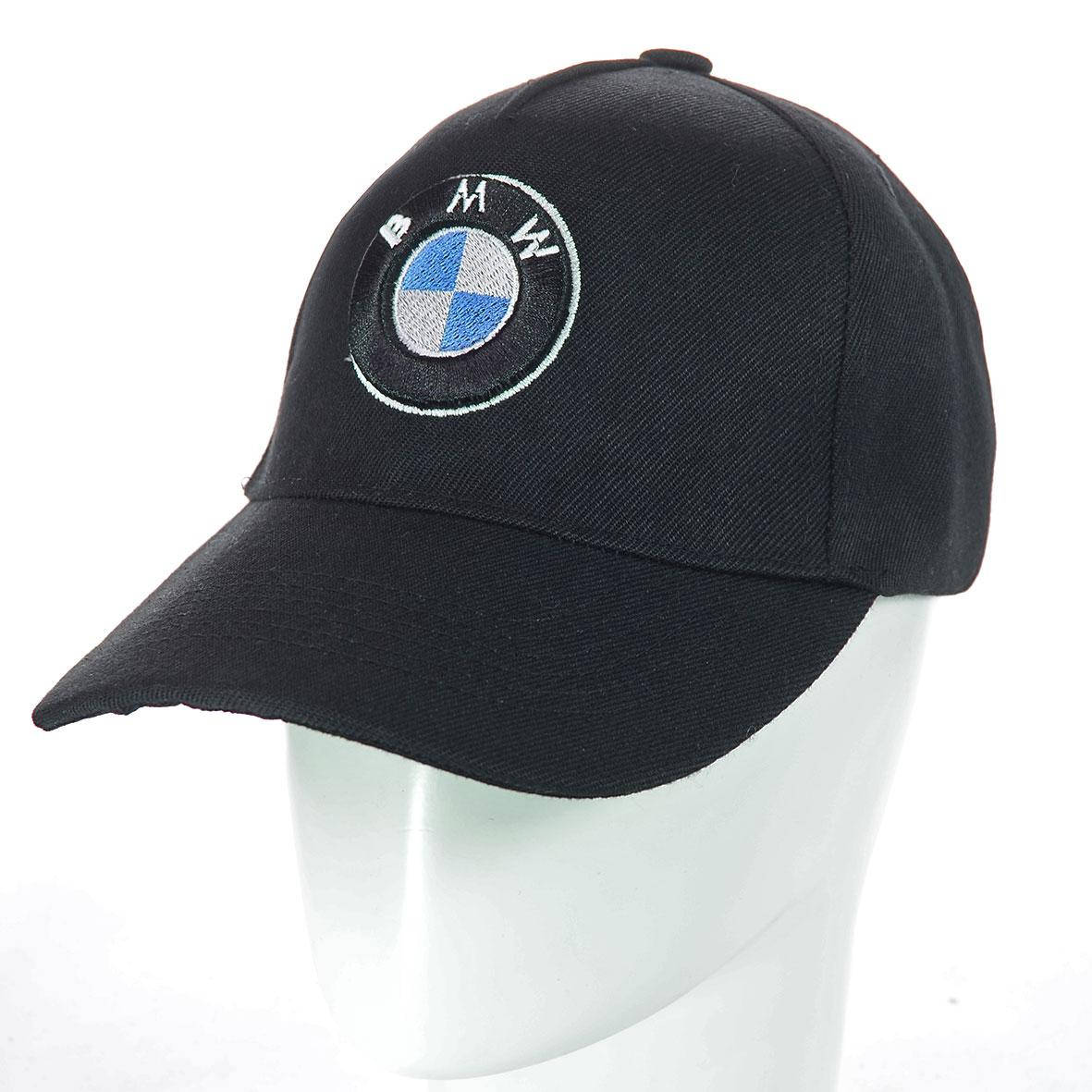 

Черная бейсболка кепка с логотипом авто BMW БМВ мужская женская, Черный