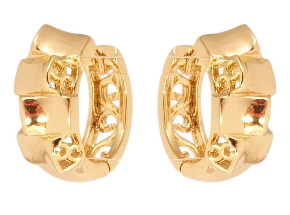 

Серьги Xuping Позолота 18K колечки "Авангард"