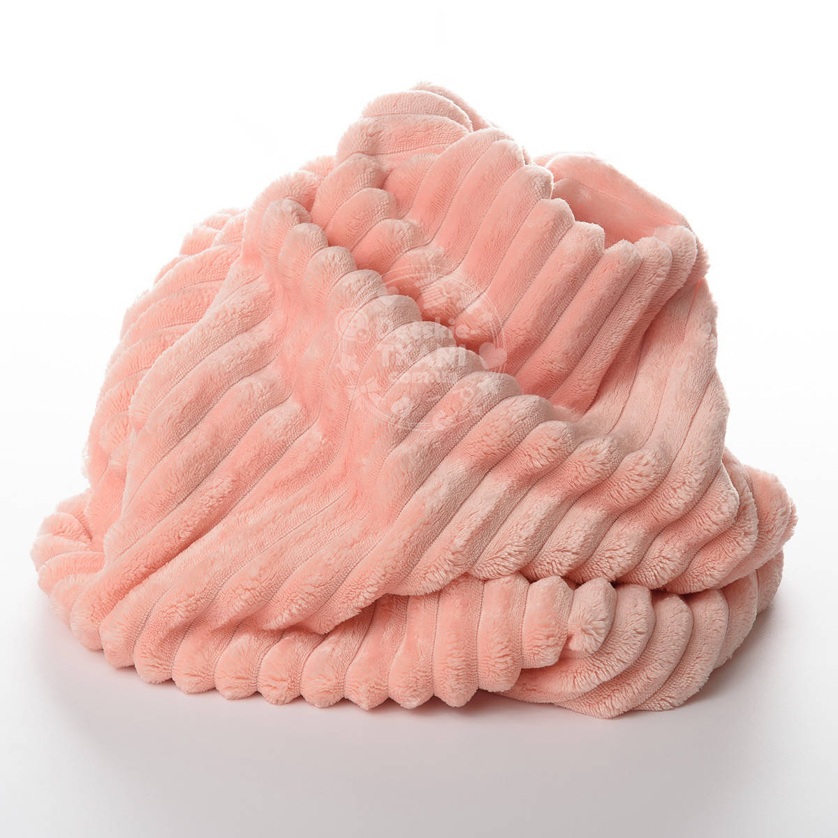 

Плюш Stripes персикового цвета, плотность 350 г/м2, Персиковый