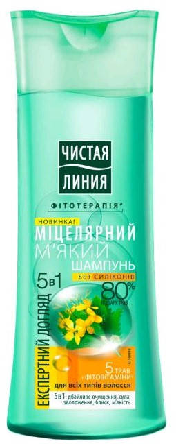 

Чистая линия шампунь сила 5 трав для всех типов волос 250мл