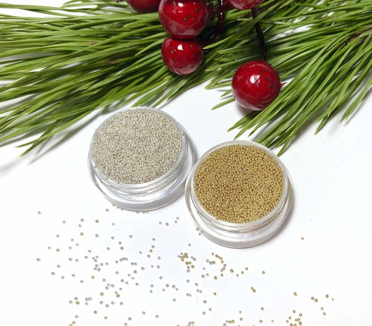 

Набор булёнок для дизайна ногтей, Золотистый