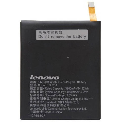 

Аккумулятор Lenovo BL234 Vibe P1m / A5000 / P70 / P90 (4000 mAh)