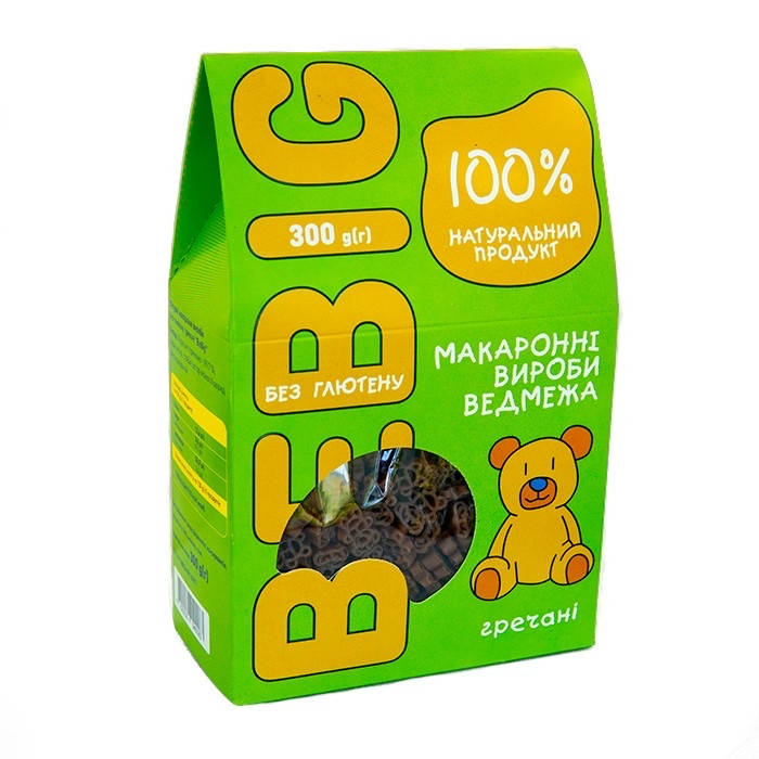 

Макароны гречневые фигурки мишки 300 г Bebig