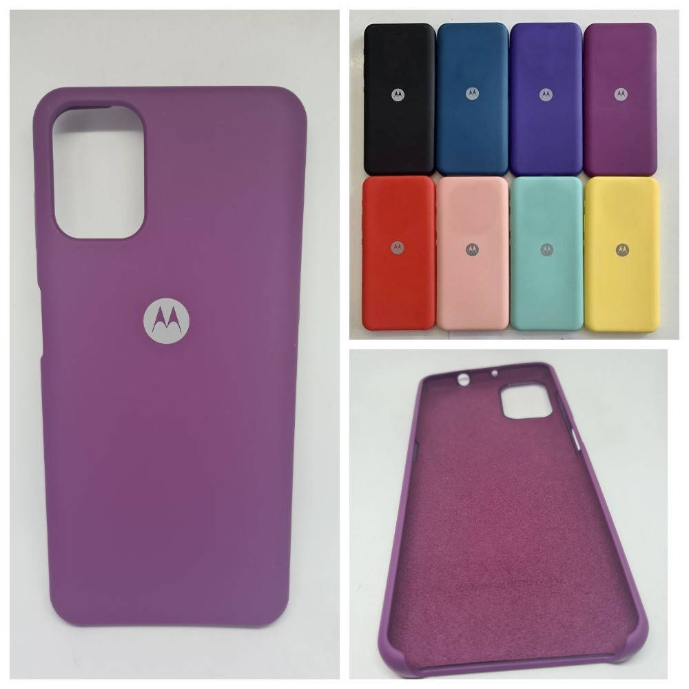 

Брендовый Soft-touch чехол Silicone Cover для Motorola Moto G9 Plus, Разные цвета