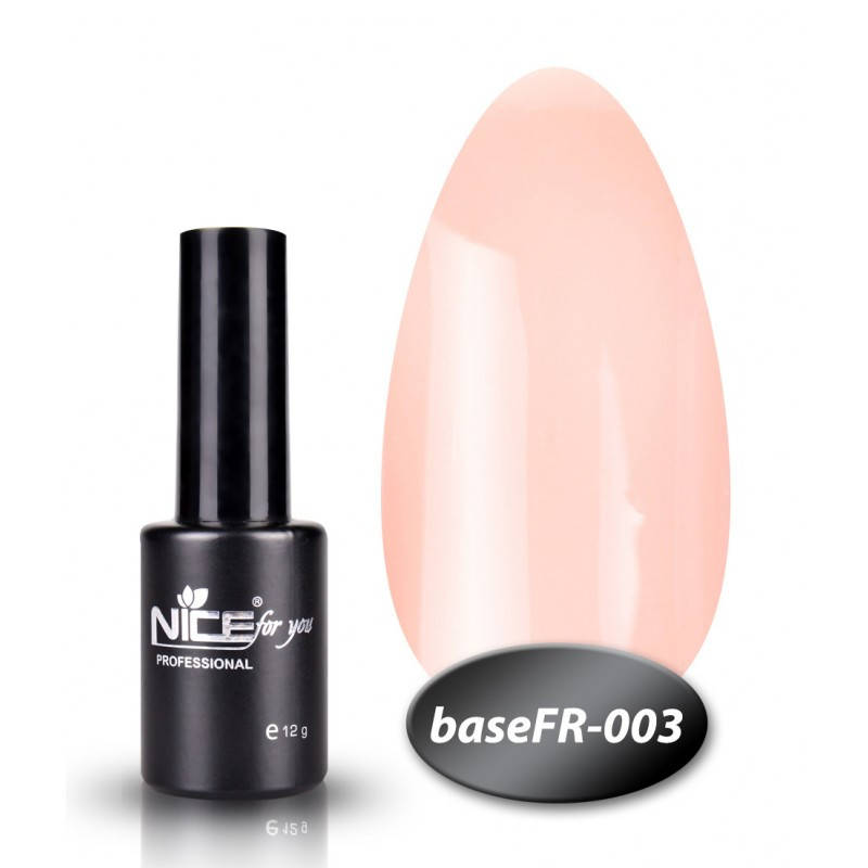 

Камуфлирующая база Base FR -003 Nice for you розово-персиковая 12 мл