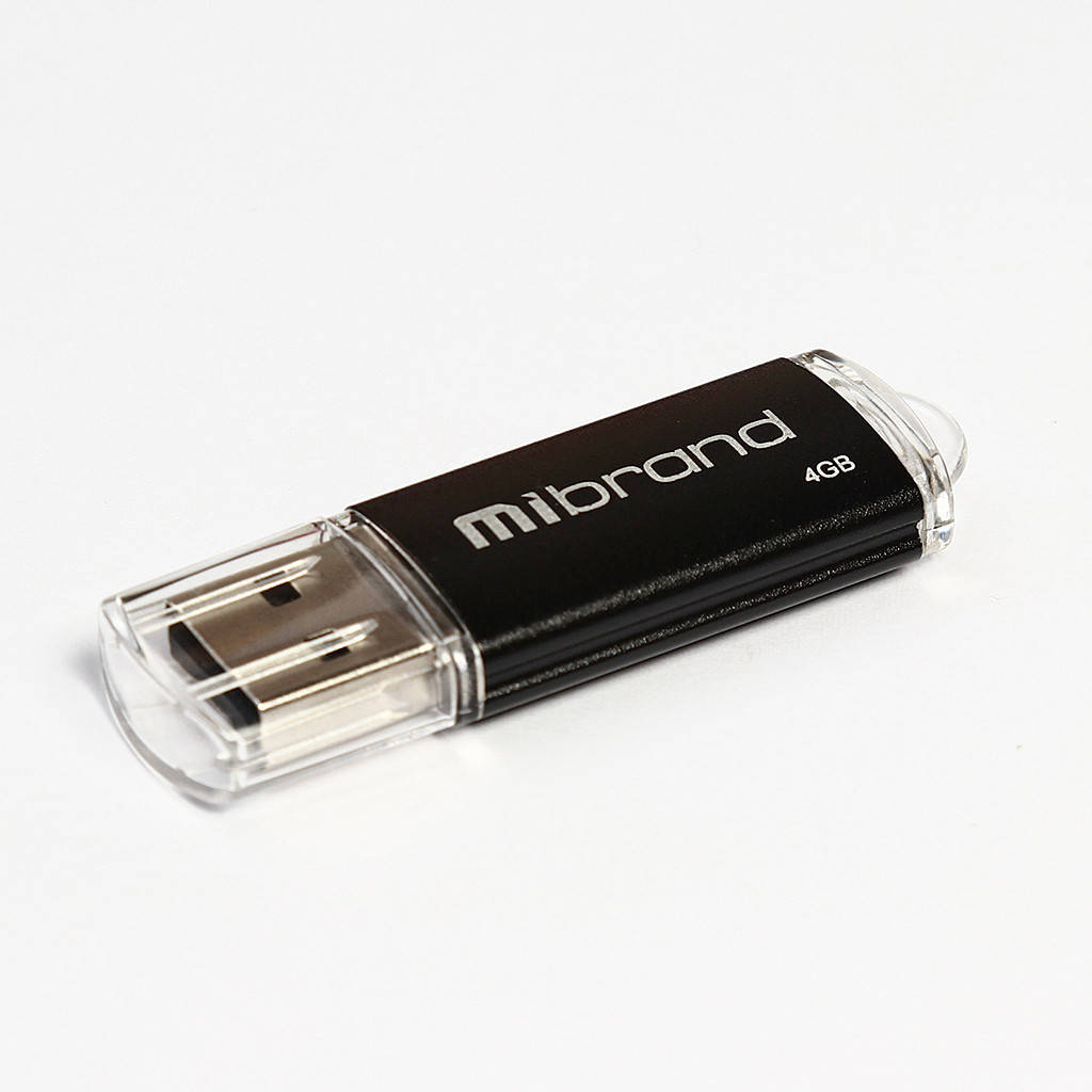 

Флеш-накопичувач Mibrand USB2.0 Cougar 4GB Black, Черный