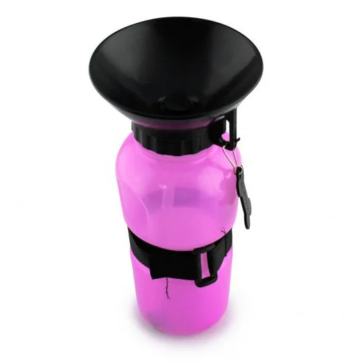 

Поилка для собак прогулочная Dog Water Bottle 7363 розовая, Розовый