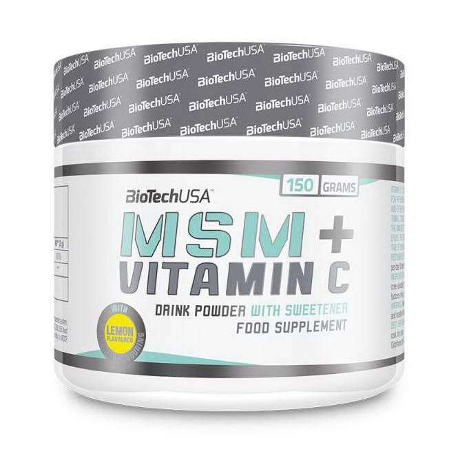 

Метилсульфонилметан BioTech MSM + Vitamin C 150 g lemon сера