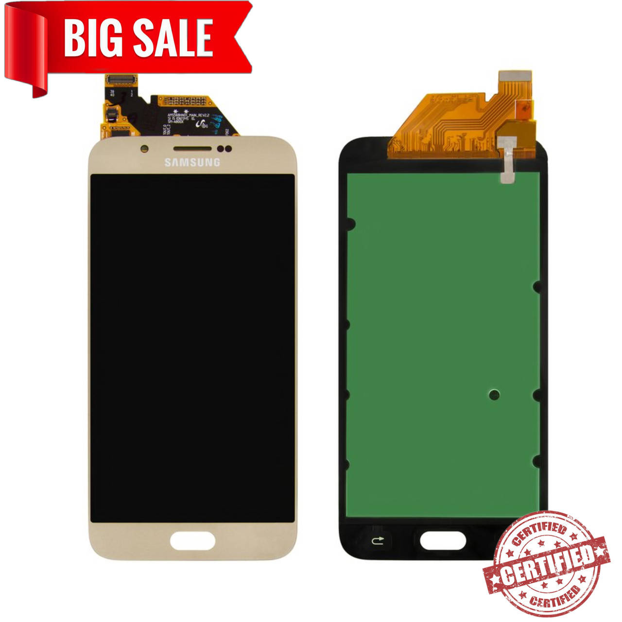 

Модуль (дисплей + сенсор) для Samsung A8 / A800 Dual Galaxy OLED золотой