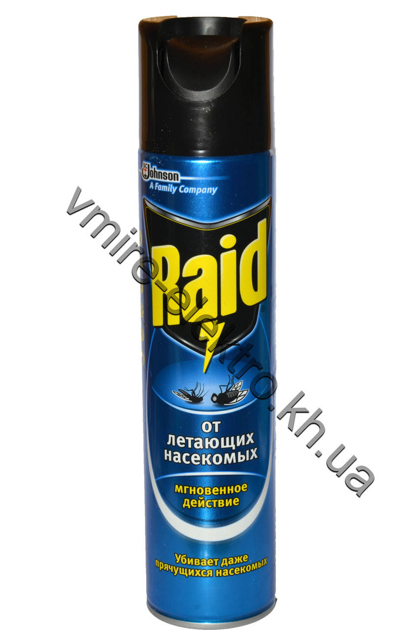 

Аэрозоль Raid от мух, комаров, ос, шершней, моли, слепней 300 мл