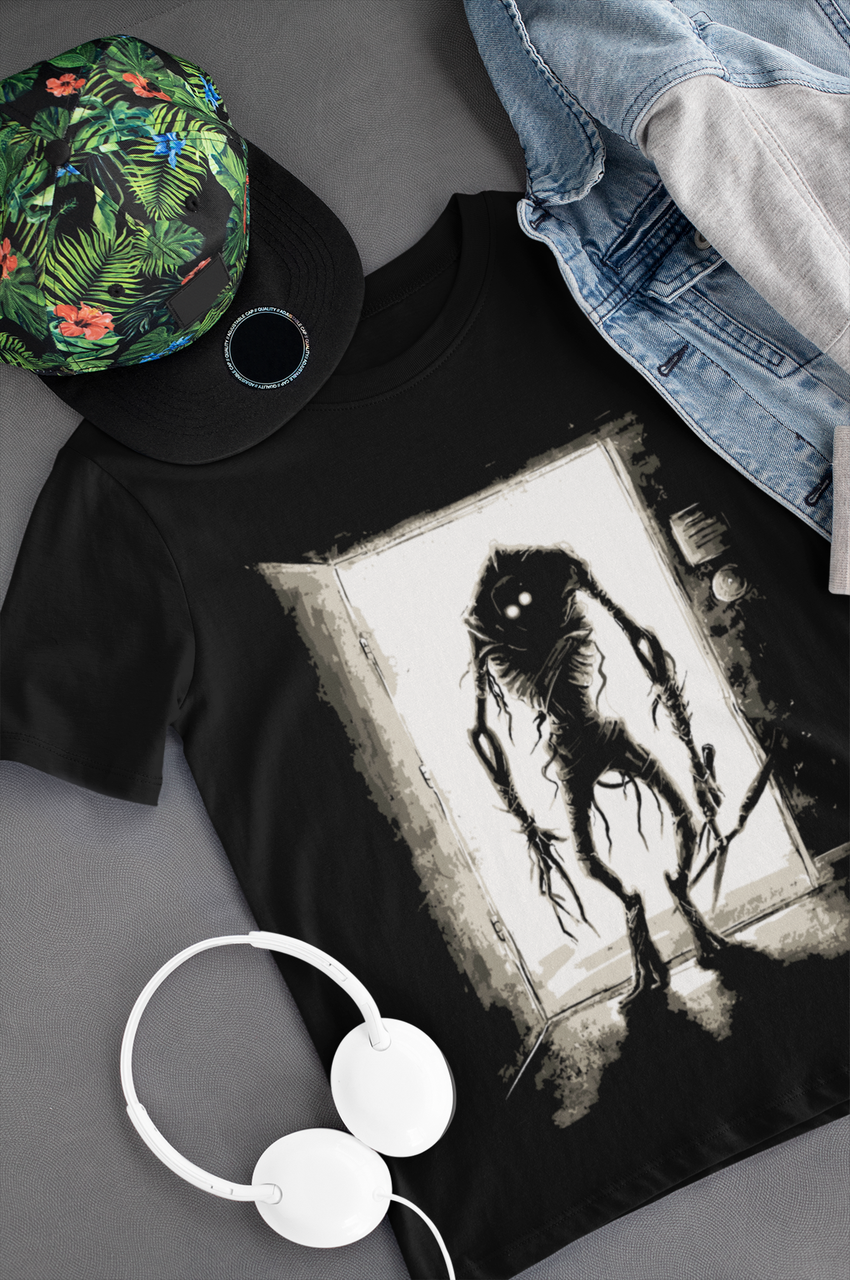 

" Тихий Жах " футболка з оригінальним принтом " Quiet Horror " L