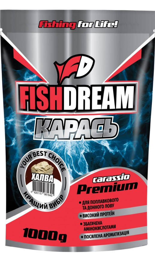 

Прикормка Fish Dream Premium "Карась халва" 1kg
