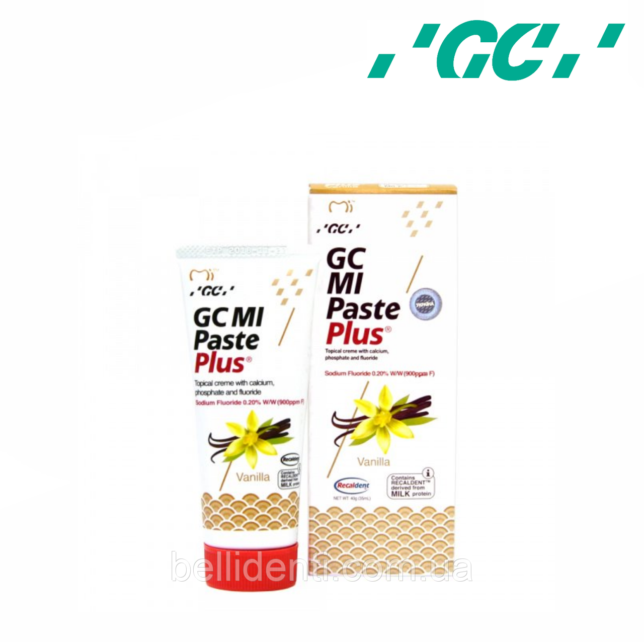

Крем для зубов GC MI PASTE PLUS, Vanilla, крем для зубов