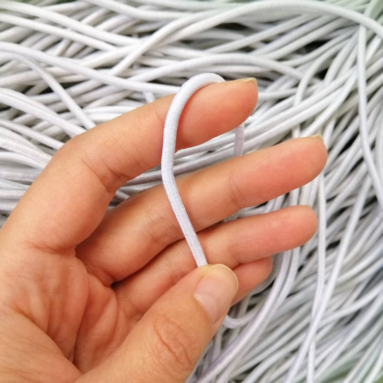 

Резинка круглая шляпная 2,5мм белая, Белый