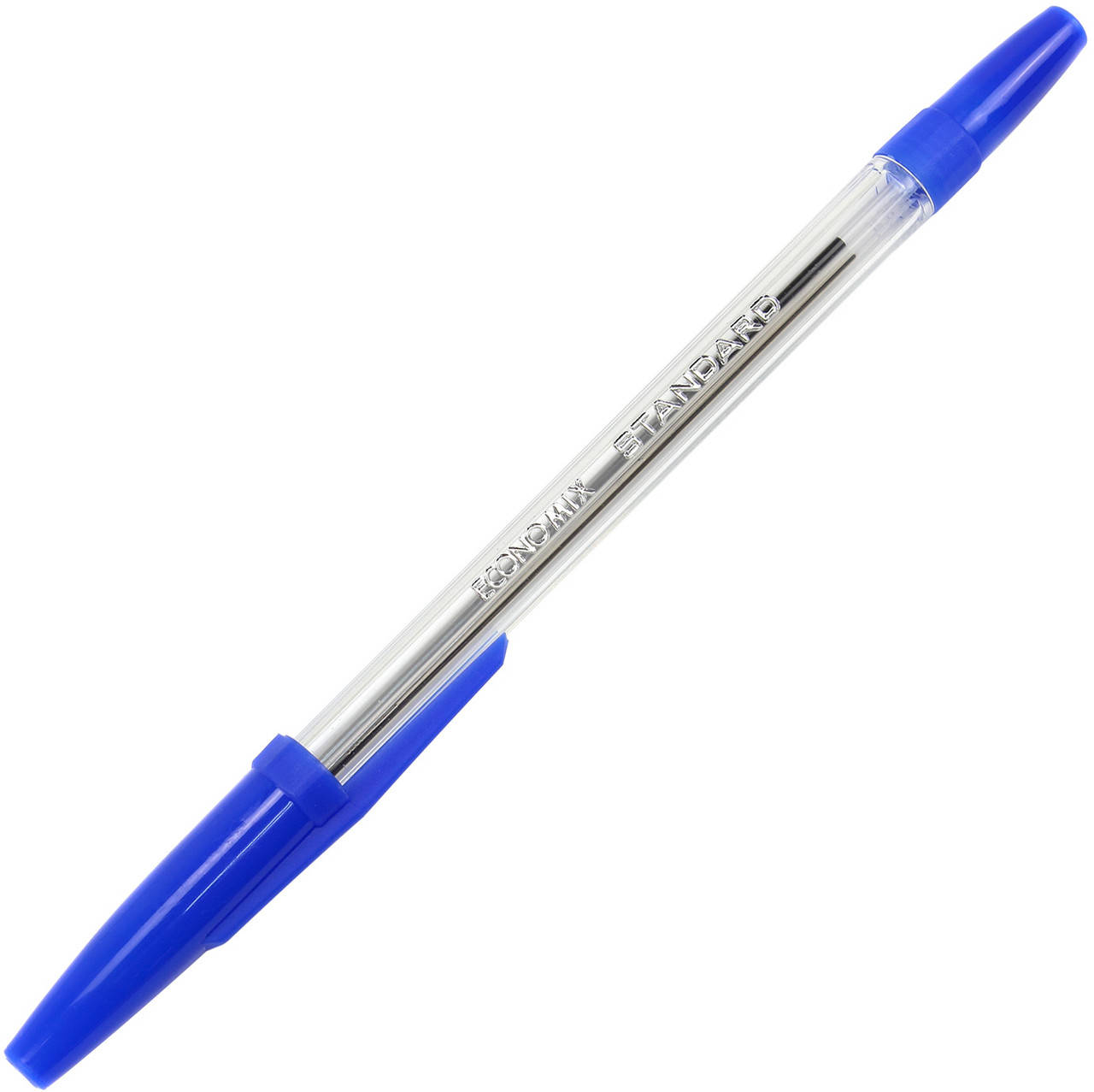 

Ручка кульк. "Economix" №E10117-02 Standard 0,5мм синя,прозор.(50)(1000)