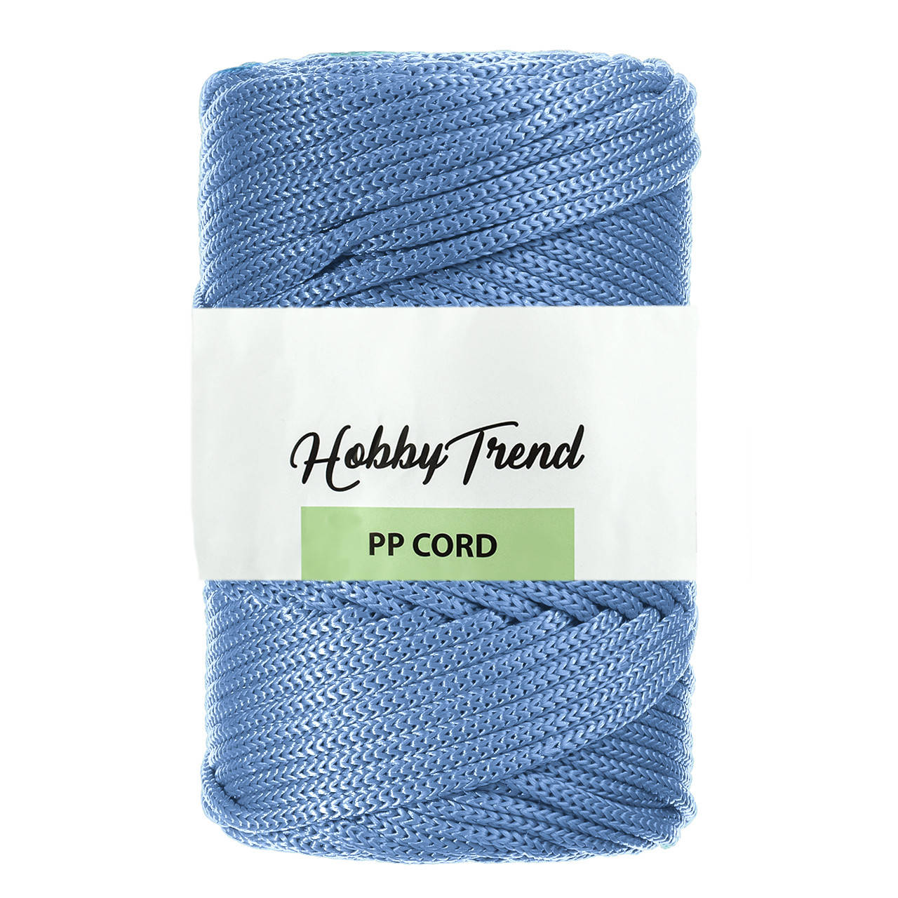 

Полипропиленовый шнур Макраме Hobby Trend. Небесно-голубой. 500г, 120м, 5 мм