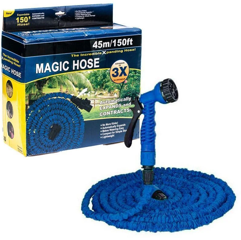 

Шланг поливочный садовый для полива X-Hose 45 м с распылителем, растяжной