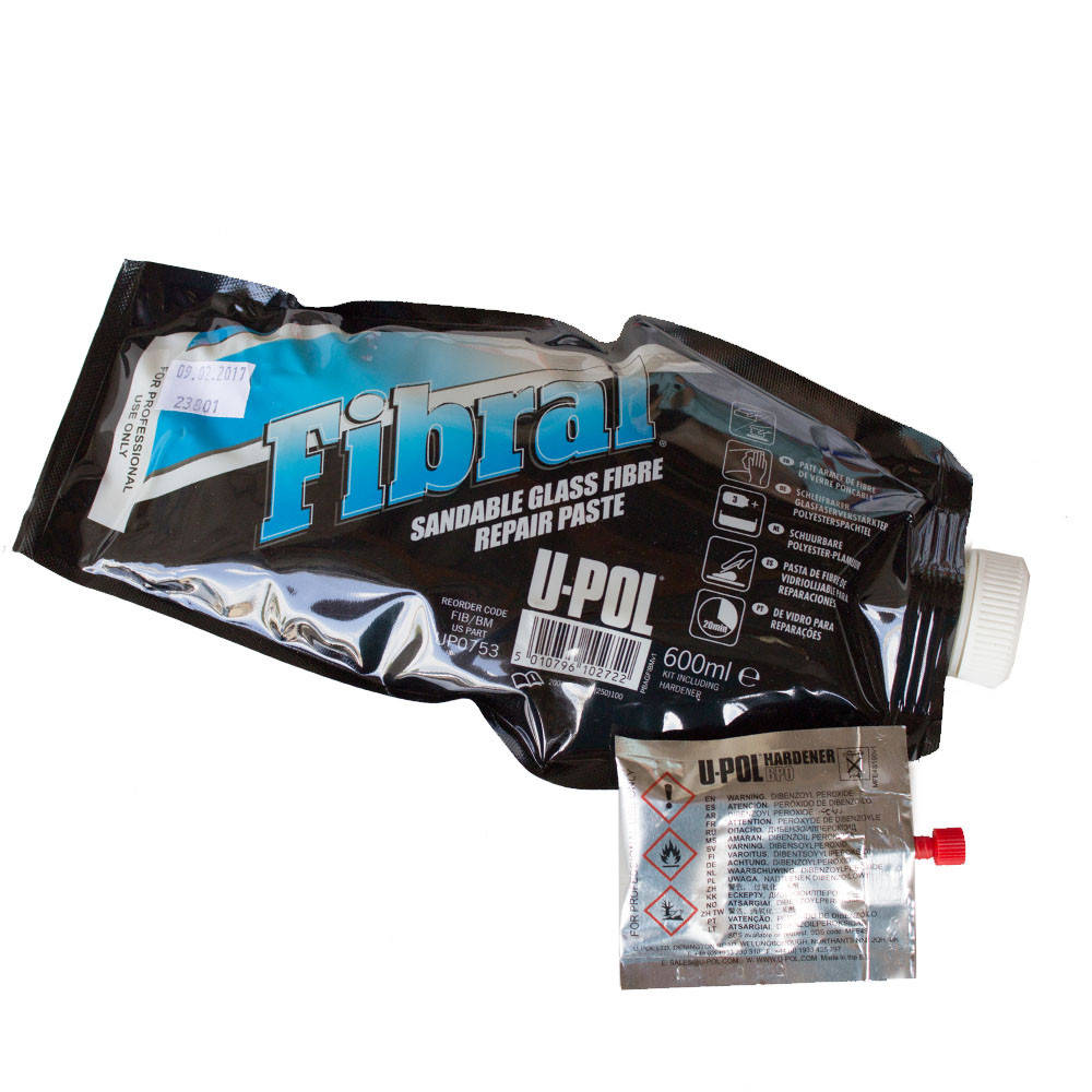 

Шпатлевка со стекловолокном U-POL FIBRAL FIB/BL 1л