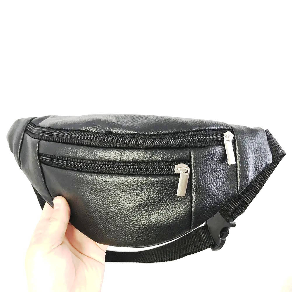 

Сумка бананка мужская женская черная, Черный