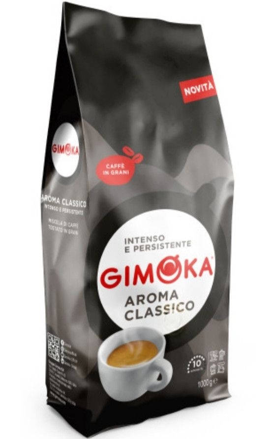 

Кофе зерновой Gimoka Aroma Classico (Gran Gala), 40/60 1кг Италия Оригинал