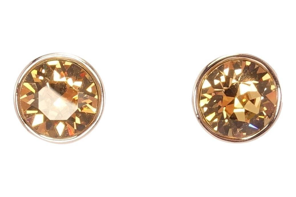 

Серьги Xuping Родий с кристаллами Swarovski гвоздики "Кристалл Light Peach" ø 10мм