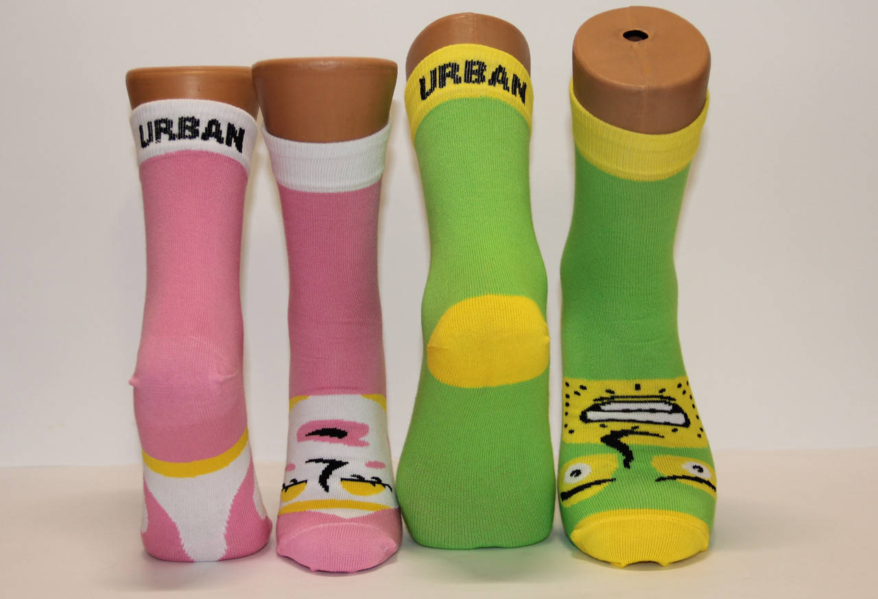 

Парные носочки для влюбленных 36-40,40-45 зеленый,розовый