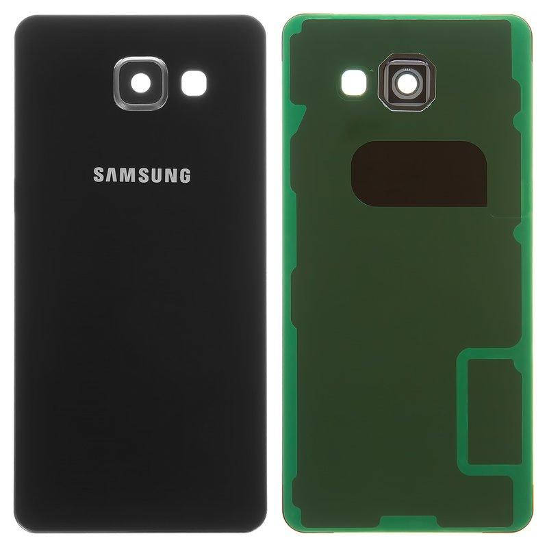 

Задня панель корпуса для Samsung A510F Galaxy A5 (2016), чорна, із склом камери