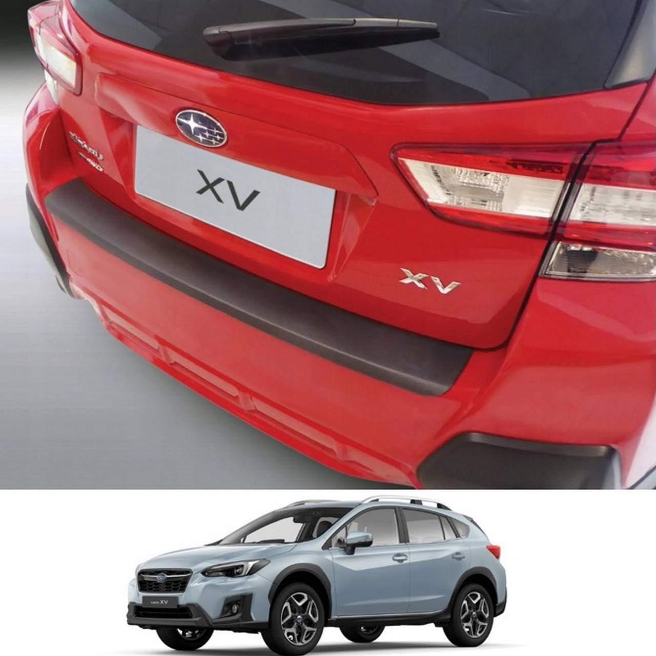 

Пластиковая накладка заднего бампера для Subaru XV 2017+, Черный