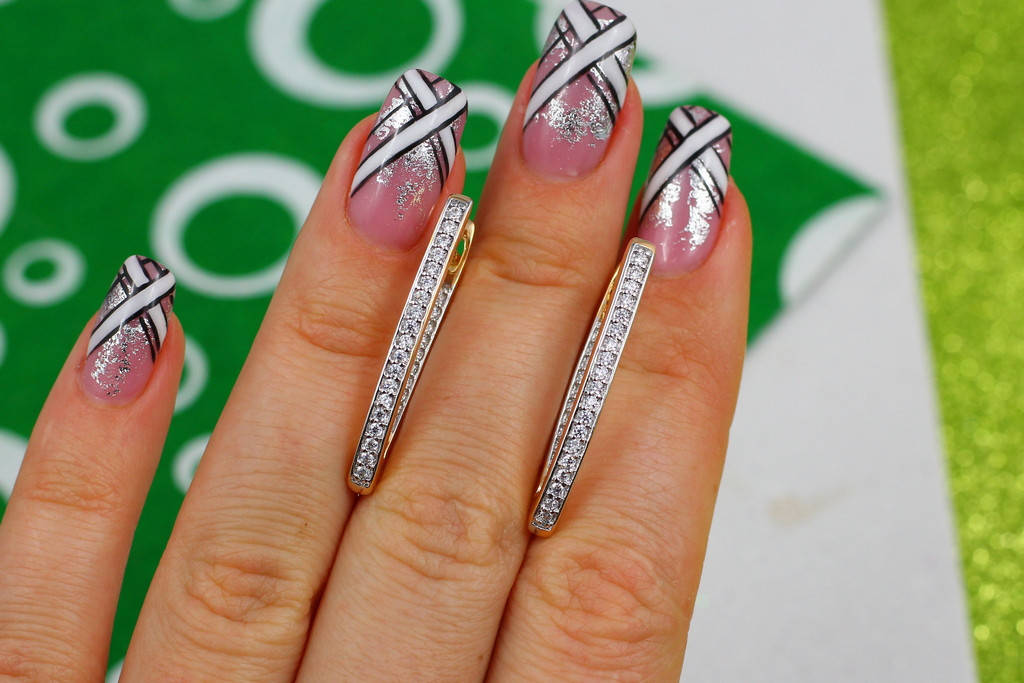 

Серьги Xuping Jewelry дорожки 3 см золотистые