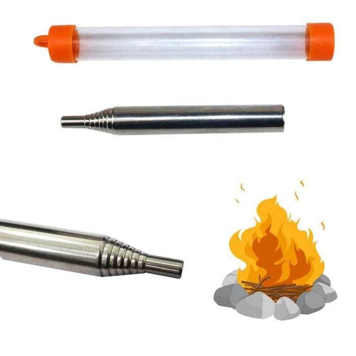 

Телескопическая трубочка для раздувания костра или углей в футляре FS-10