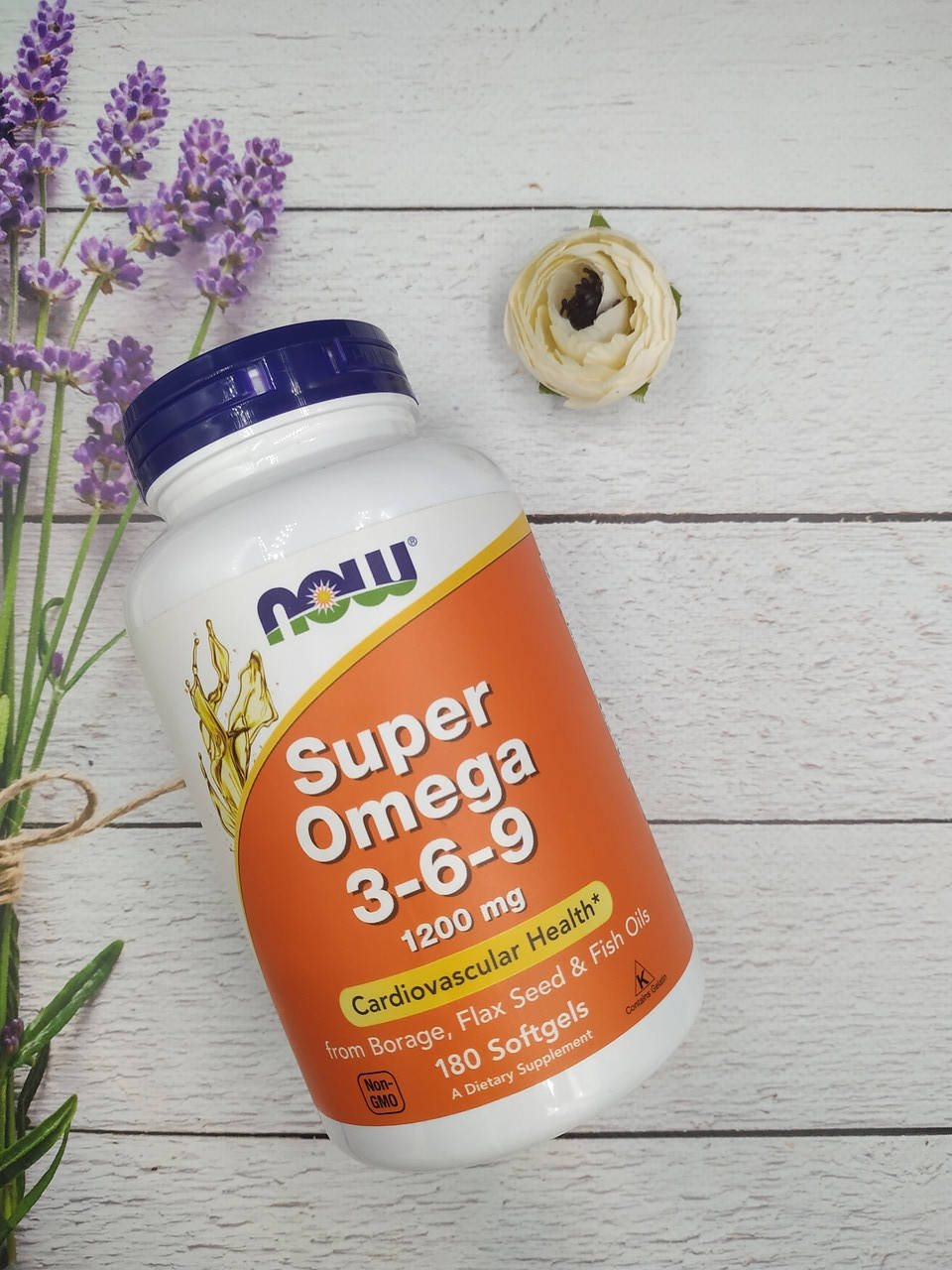 

NOW Омега 3-6-9 Super Omega 3-6-9 1200 mg (180 softgels)