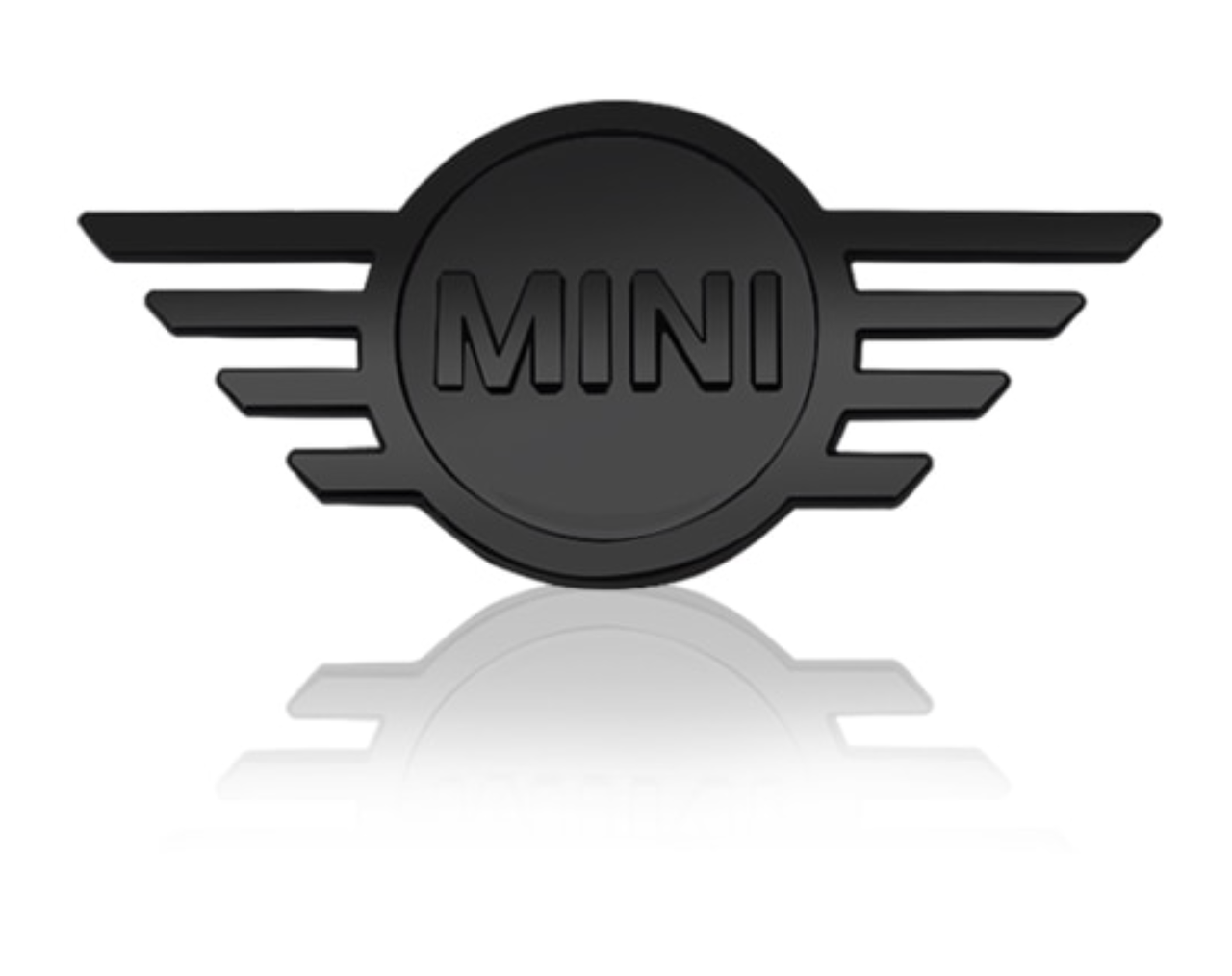 

Эмблема MINI (Мини) 145mm (значок, наклейка, логотип на капот) Черный глянец