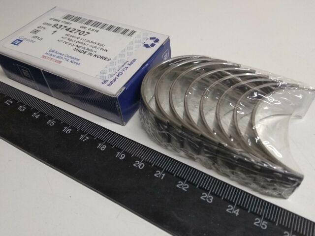 

Вкладыши Lanos шат. 0,00, "GM" (93742707)