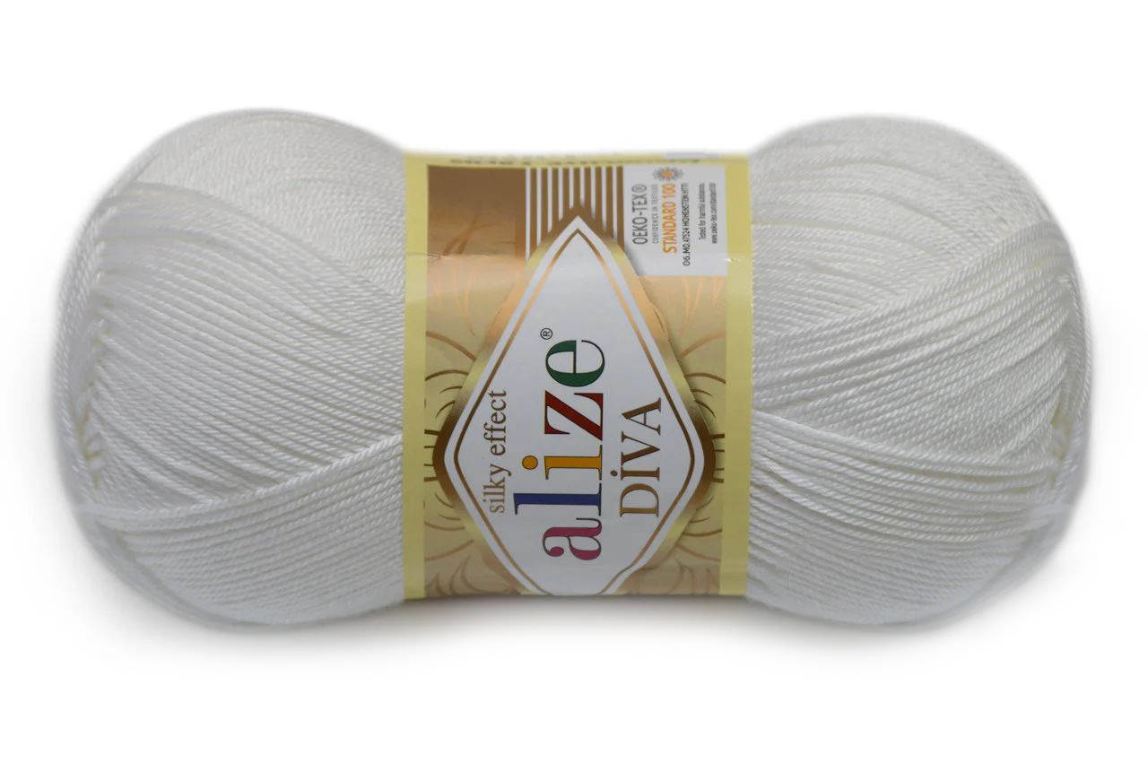 

Alize Diva, Сахарно-белый №1055