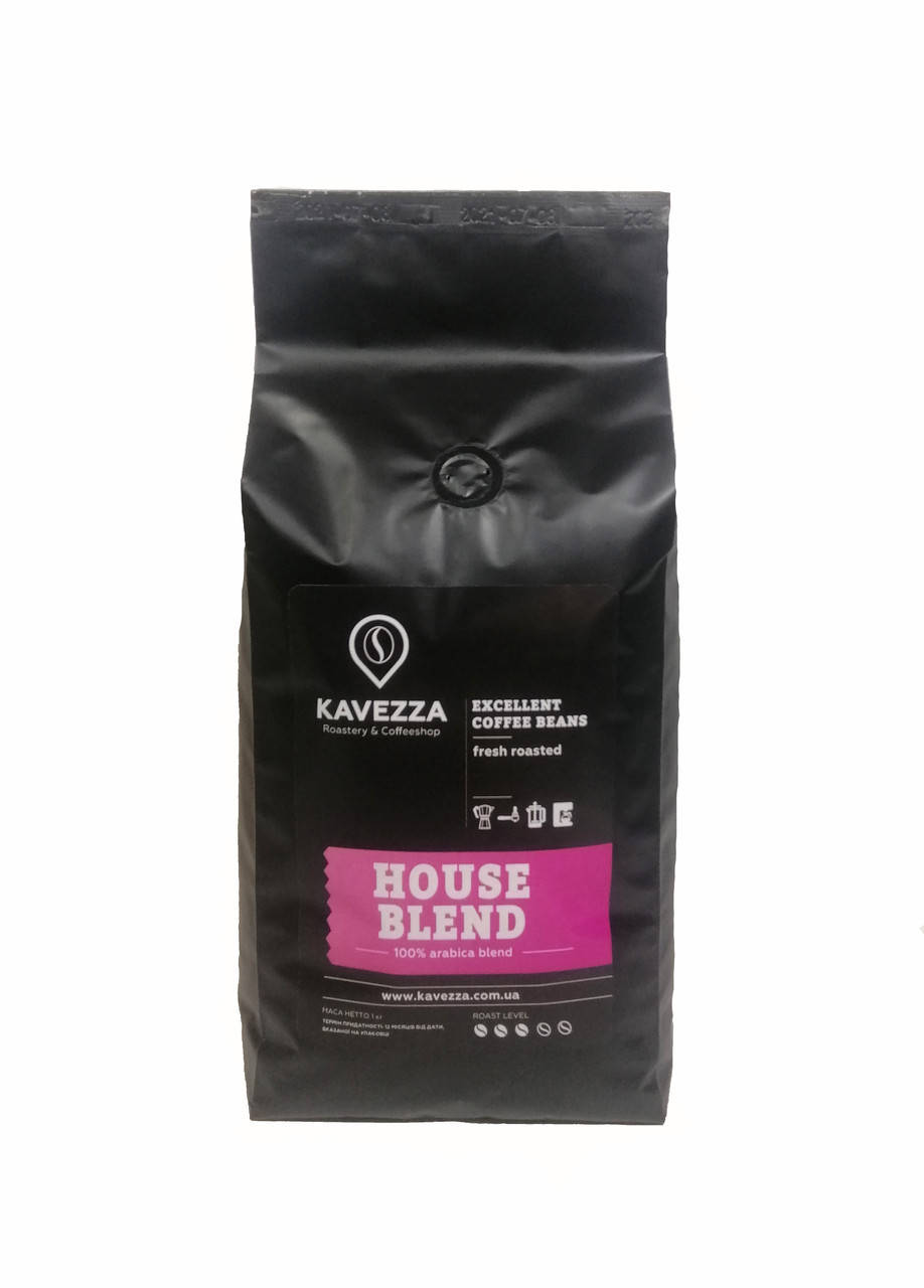 

Кава в зернах HOUSE blend, 1 кг (арабіка 100%)