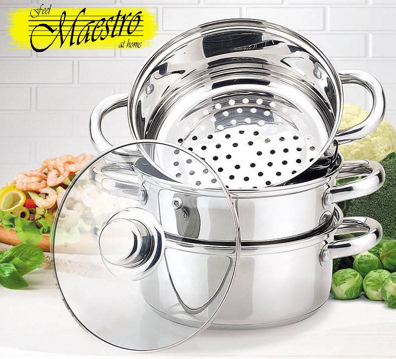 

Пароварка из нержавеющей стали 4 л Maestro MR-2900-22