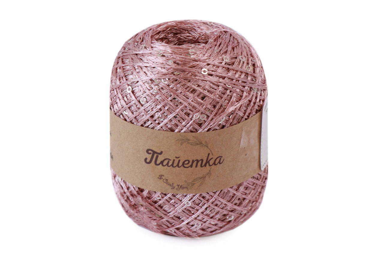 

Дополнительная нить, Candу Yarn "Пайетка 3мм", Пудра №30435