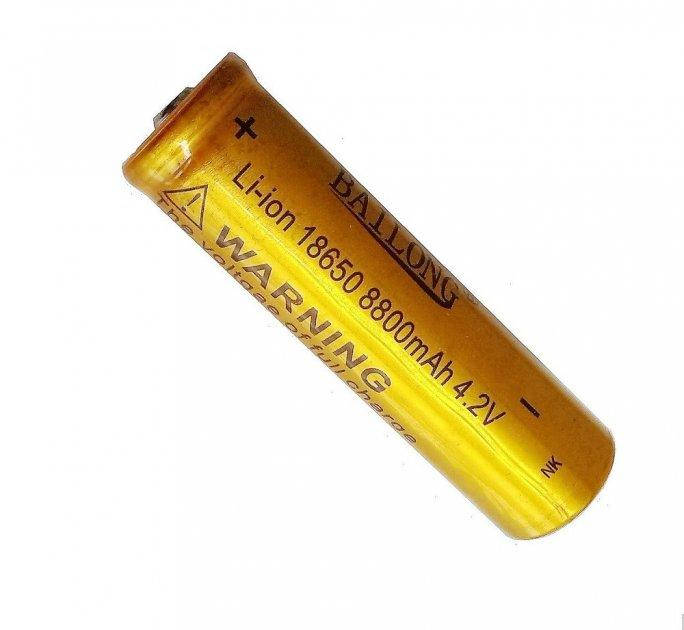 

Аккумулятор Li-ion 18650 Bailong 8800mAh 4.2V (Золотистый)