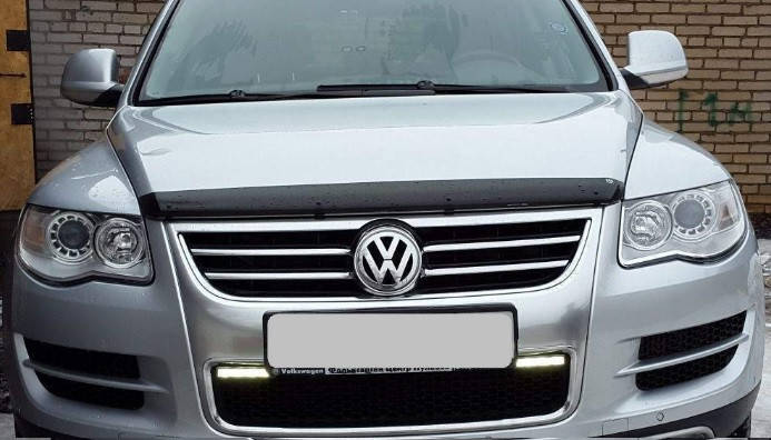 

Дефлектор капота (Люкс!) мухобойка Volkswagen VW Touareg 1 2003-2010, SIM, SVOTOU0312