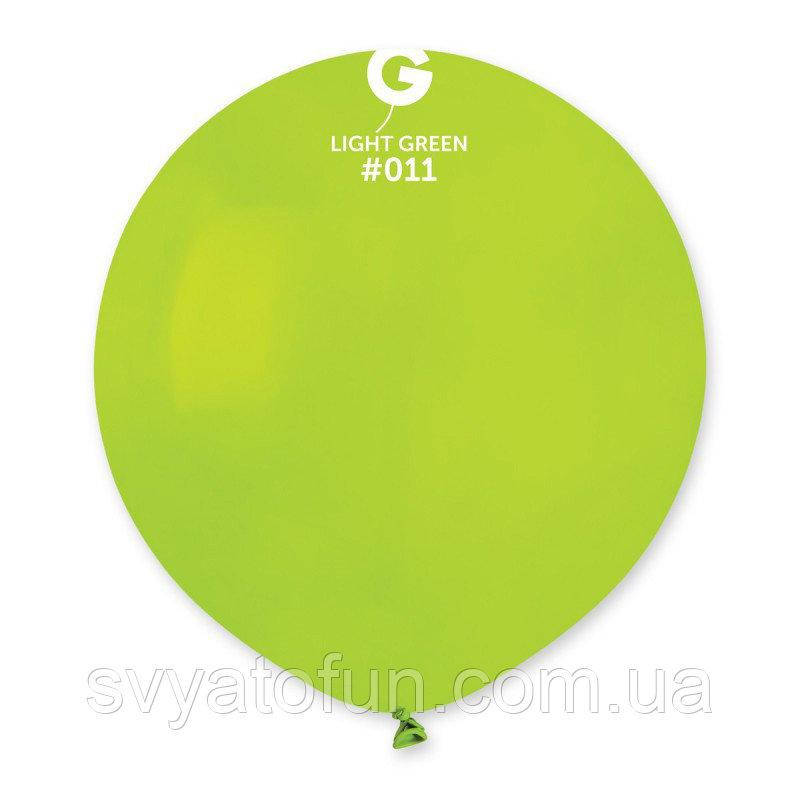 

Латексный воздушный шарик 19" пастель 11 салатовый 1шт Gemar