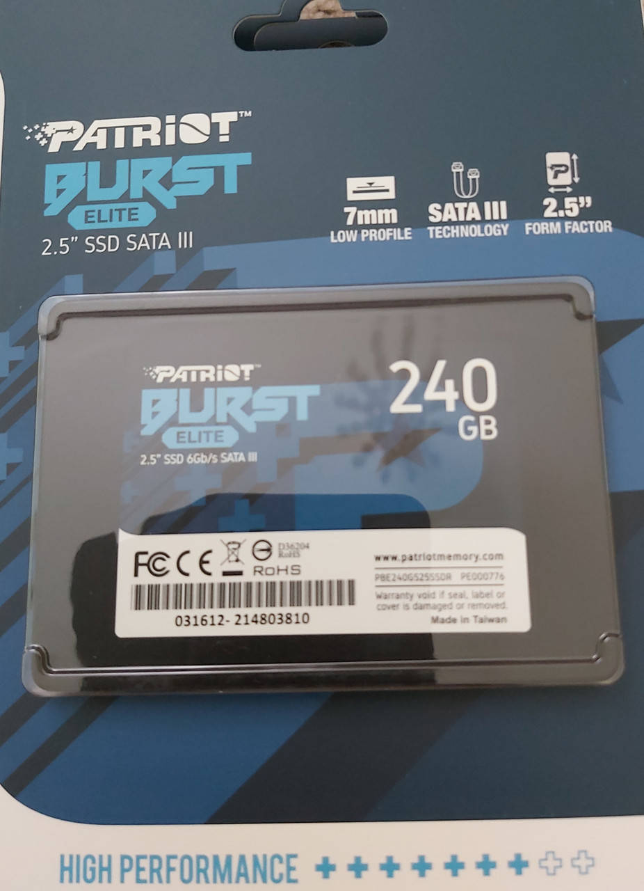 

SSD 240GB Patriot Burst Elite 2.5" SATAIII TLC