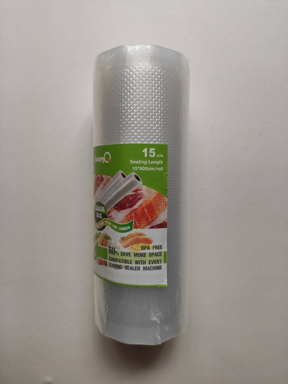 

Пакеты для вакууматора (рулон 15*500 см) рулон вакуумная пленка