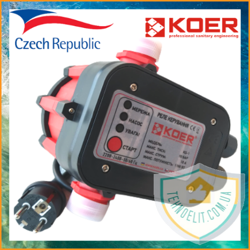 

Электронная насосная автоматика для насоса и насосных станций с защитой от сухого хода KOER KS-1 (KP2782)