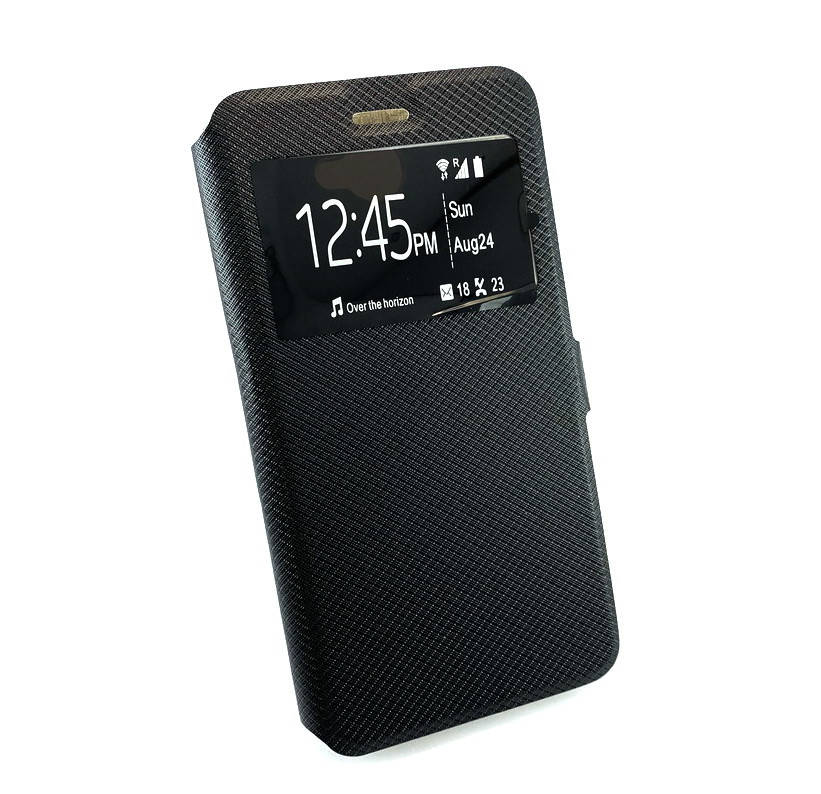 

Чехол для Huawei Y7 2017 книжка противоударный боковой с подставкой Booc Cover черный