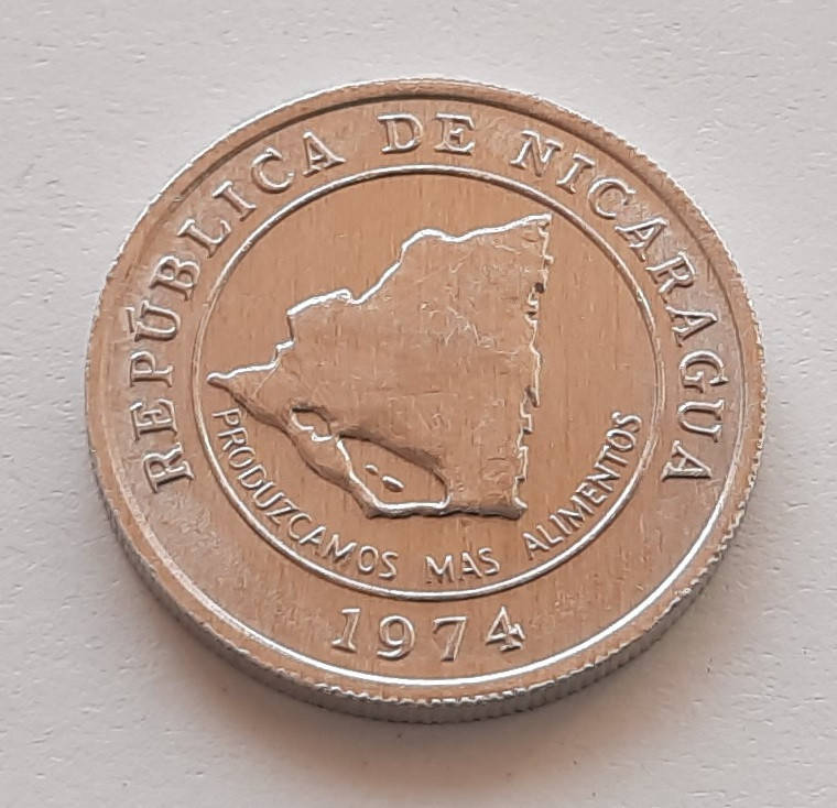 

Никарагуа 10 сентаво 1974