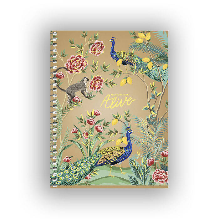 

Блокнот на спирали для записей в клетку Школярик В6 80 листов Цветы №1 70г/м2 (B6-SC-080-6058K)