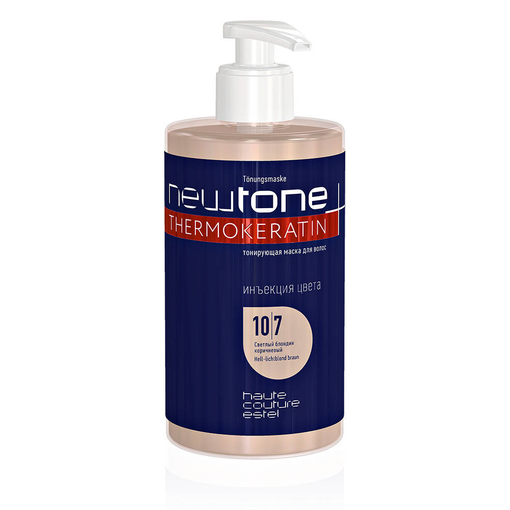 

Тонирующая маска NEWTONE 10/7 Светлый блондин коричневый, 435 мл