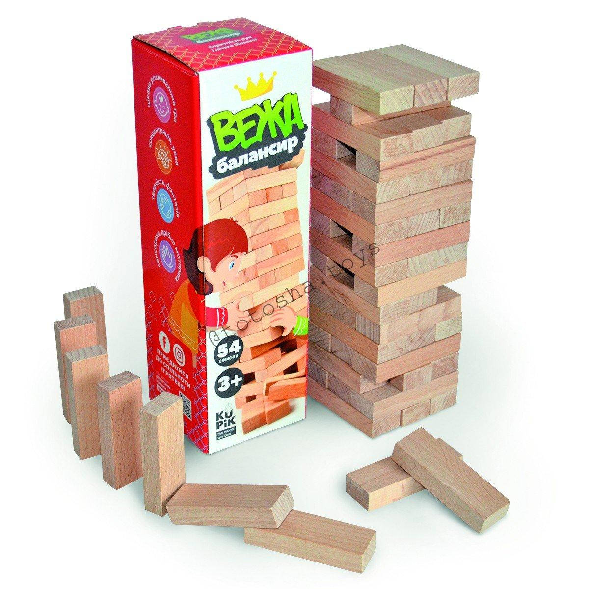 

Башня балансир 54 эл. (Дженга) от Игротеко. 900088