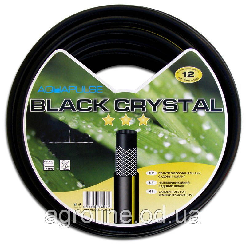 

Шланг усиленный Aquapulse Black Crystal 1/2 50 м 3-х слойный
